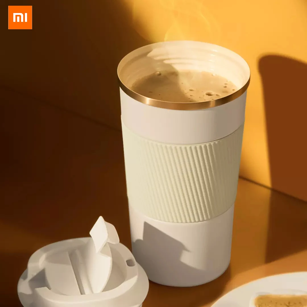 

Xiaomi Youpin Insulation Coffee Cup Coconut Milk White Ceramic inner liner non-slip cup body long-lasting heat preservation