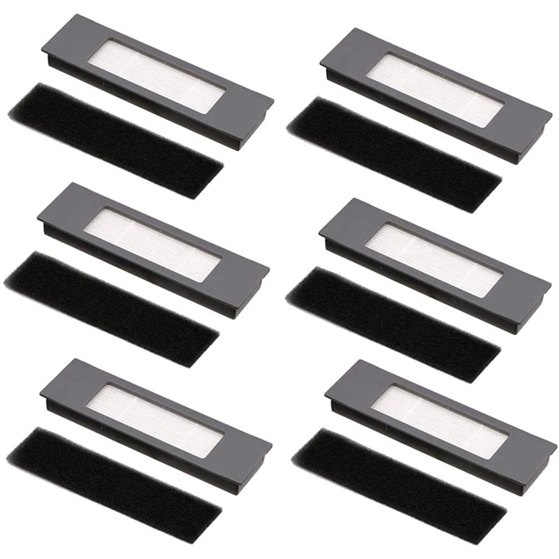 Juego de esponjas de filtros para Ecovacs Deebot Ozmo 920 950, piezas de aspiradora, 6 uds.
