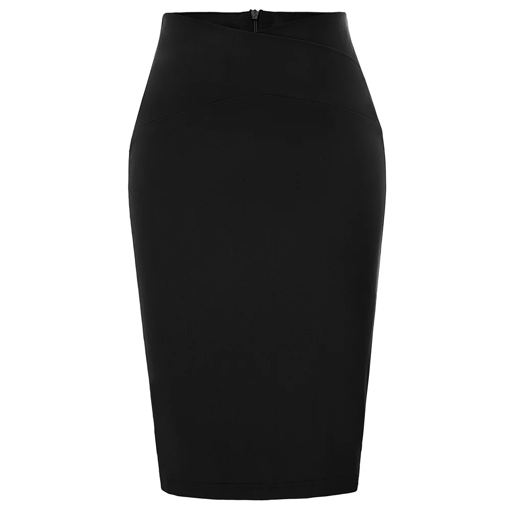 

GK Women's Slim Fit Office Skirts High Stretch Hips-wrapped Temperament Ladies Work Wear Elegant Sexy Bodycon Pencil Skirt