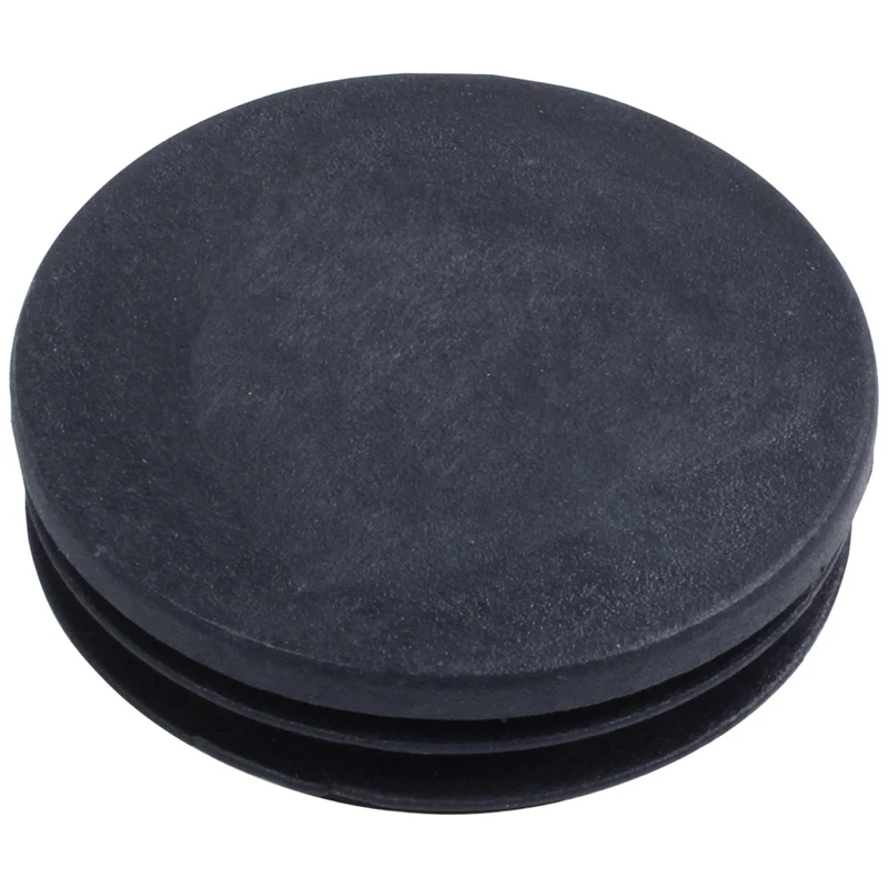 Stanzen Ende Runde Rohr Einsätze Kappe Abdeckung 50mm Dia Schwarz 12 Pcs