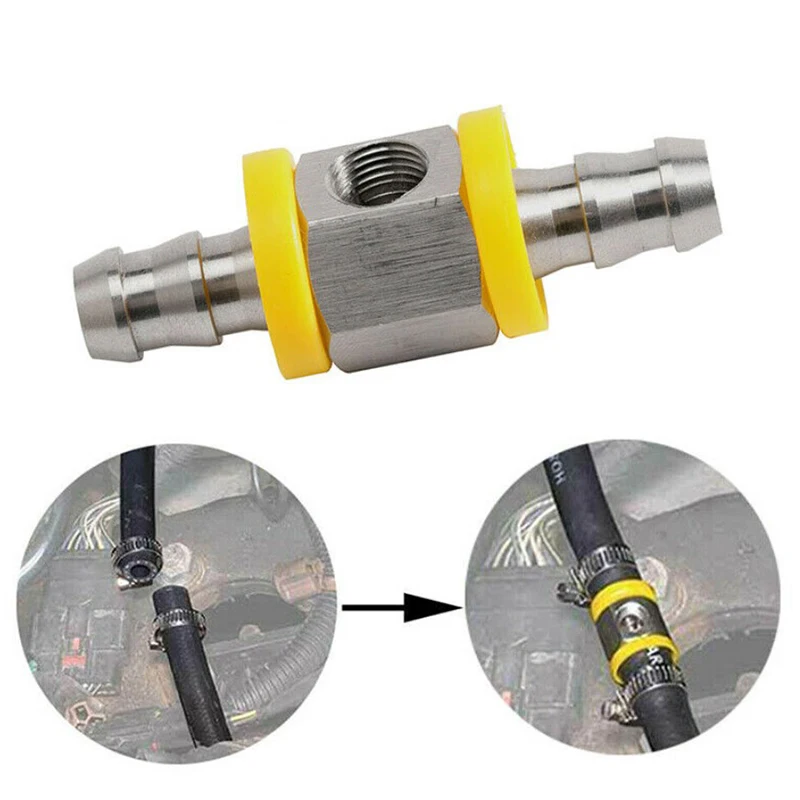 1/2 Inch Fuel Line Fuel Pressure T-fitting Adapter For Fuel Pressure Gauge Sensor Car Accessorie T-fitting Adapter Connector