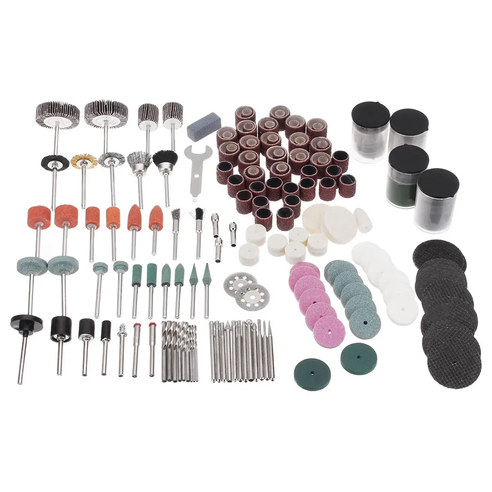 276Pcs อุปกรณ์เครื่องมือโรตารี่สำหรับ Dremel สว่านชุดเครื่องมือขัดขัดขัดขัดตัดชุดเครื่องมือ