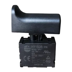 KEDU HY15DB Locking Off Mower Trigger Switches for Circular Saw Gardening Mower IP50 18(15)A 127V 12(10)A 250V