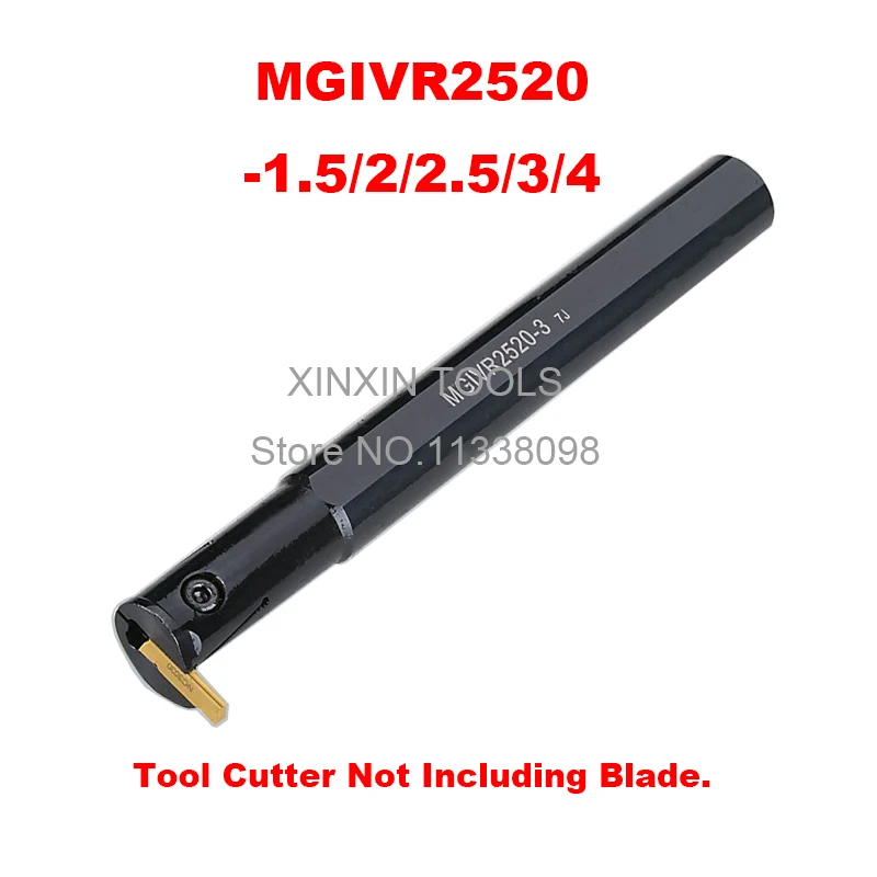 1PCS MGIVR2520-1.5 MGIVR2520-2 MGIVR2520-2.5 MGIVR2520-3 MGIVR250-4 Internal Grooving Turning Lathe Boring Bar Tool Holder