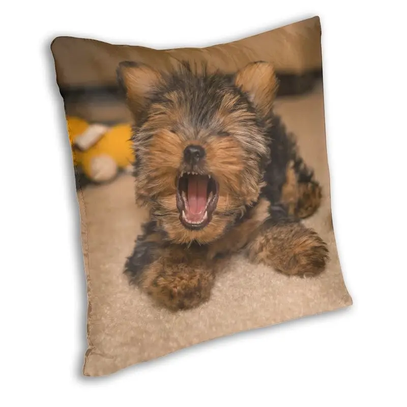 Cute Puppy Miniature Schnauzer Throw Pillow Cover Decoration Custom Aniaml Dog Cushion Cover 45x45cm Pillowcover for Living Room