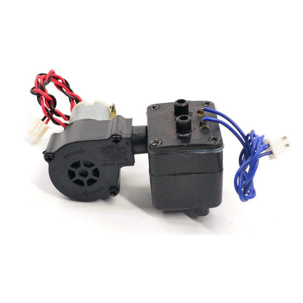 Metal Smoke Generator Gear Box Unit with Pipe Connector for Henglong 3918 1/16 Scale RC Model Tank Upgrade Spare Part