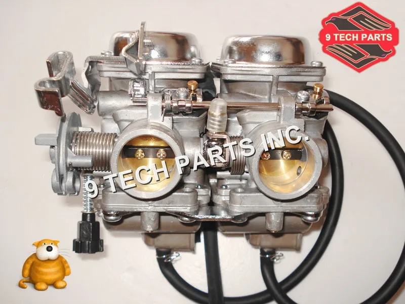 Free shipping Duplex Twin Cylinders Rebel Motorcycle Carburetor Assy Set Chamber Set CMX 250 CBT 250 CA250 DD250 300cc