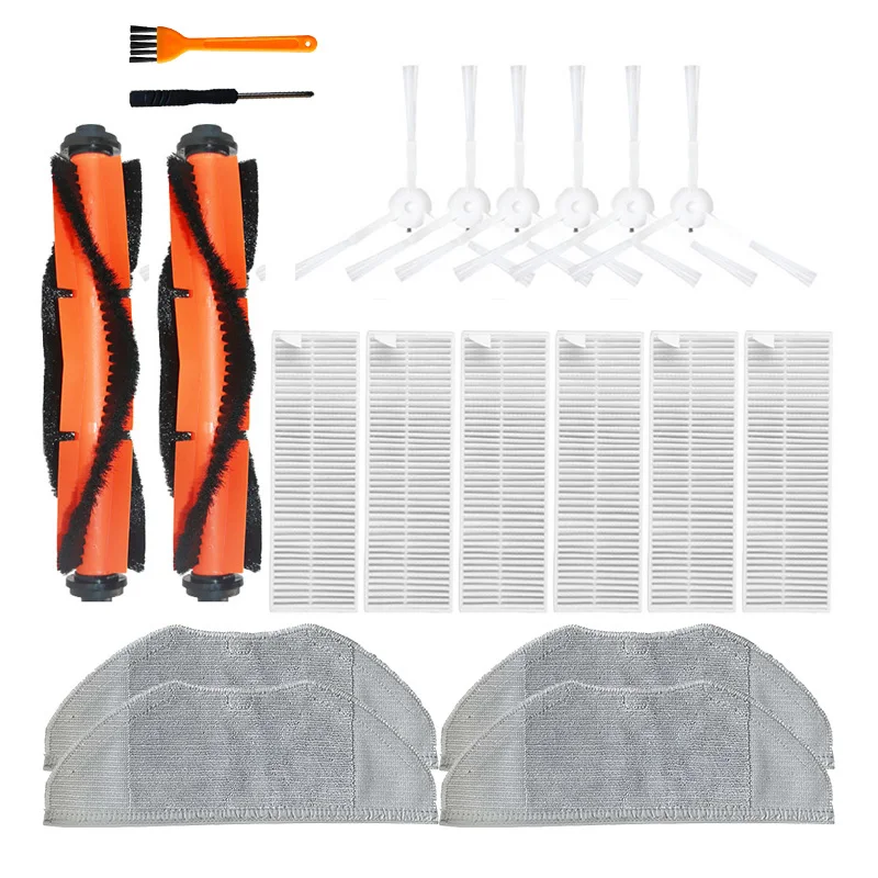Bàn Chải Cạnh Bên Bộ Lõi Lọc Dành Cho Xiaomi Mijia G1 Hút Phụ Kiện Lau Vải Cuộn Bàn Chải Bộ Lọc Hepa Phụ Tùng