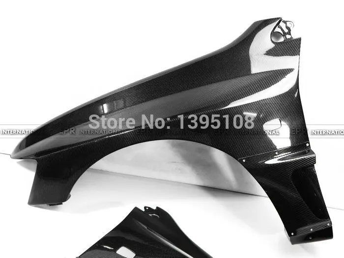 Car-styling For Mitsubishi Evolution EVO 8 9 VRS Style Aero GT Carbon Fiber Front Vented Fender Glossy Fibre Finish Accessories