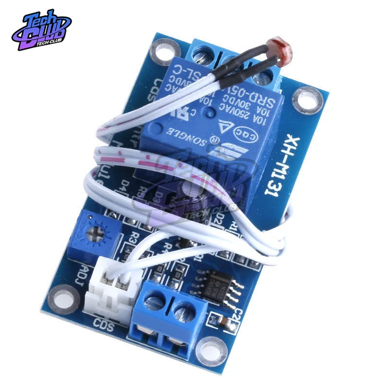 XH-M131 10A Light Control Switch Photoresistor Relay Module Detection Sensor brightness Automatic Control Module DC 5V 12V