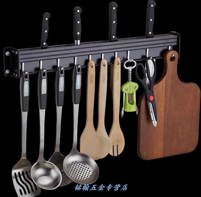 Organize soup spoon simple nail-free knife holder kitchen wall wall mount simple spatula insert knife holder MJ