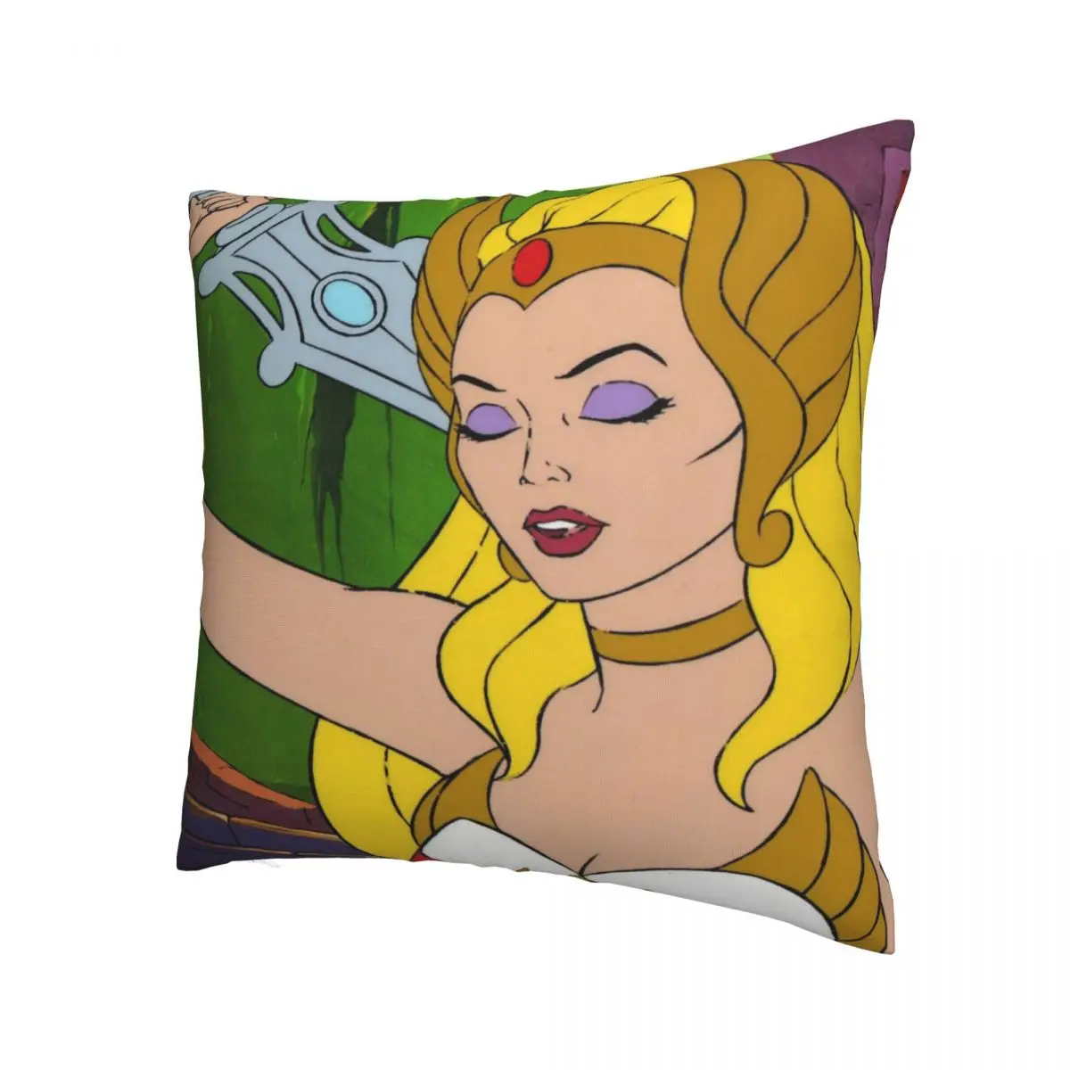 Eyes Closed Throw Pillow Case She Ra Princess of Power Glimmer Adventure Cartoon Backpack Cushions Case Soft For Home Decor