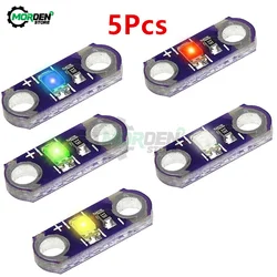 5pcs 3V-5V 40MA Mini LilyPad LED Module SMD LED Equipment for Arduino Light Module Red/Blue/Yellow/Green/White Board