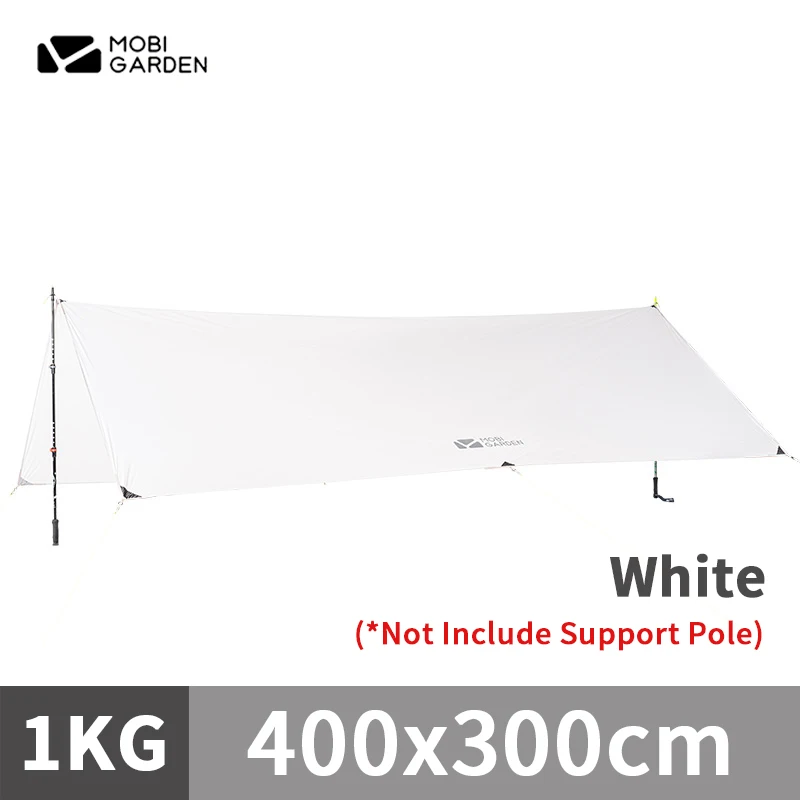 Imagem -03 - Mobi Jardim-nylon Camping Sun Shelter Tenda Ultraleve Portátil Pára-sol ao ar Livre Multi-pessoa Luz Piquenique ry 20d 084 kg Pu3000 mm