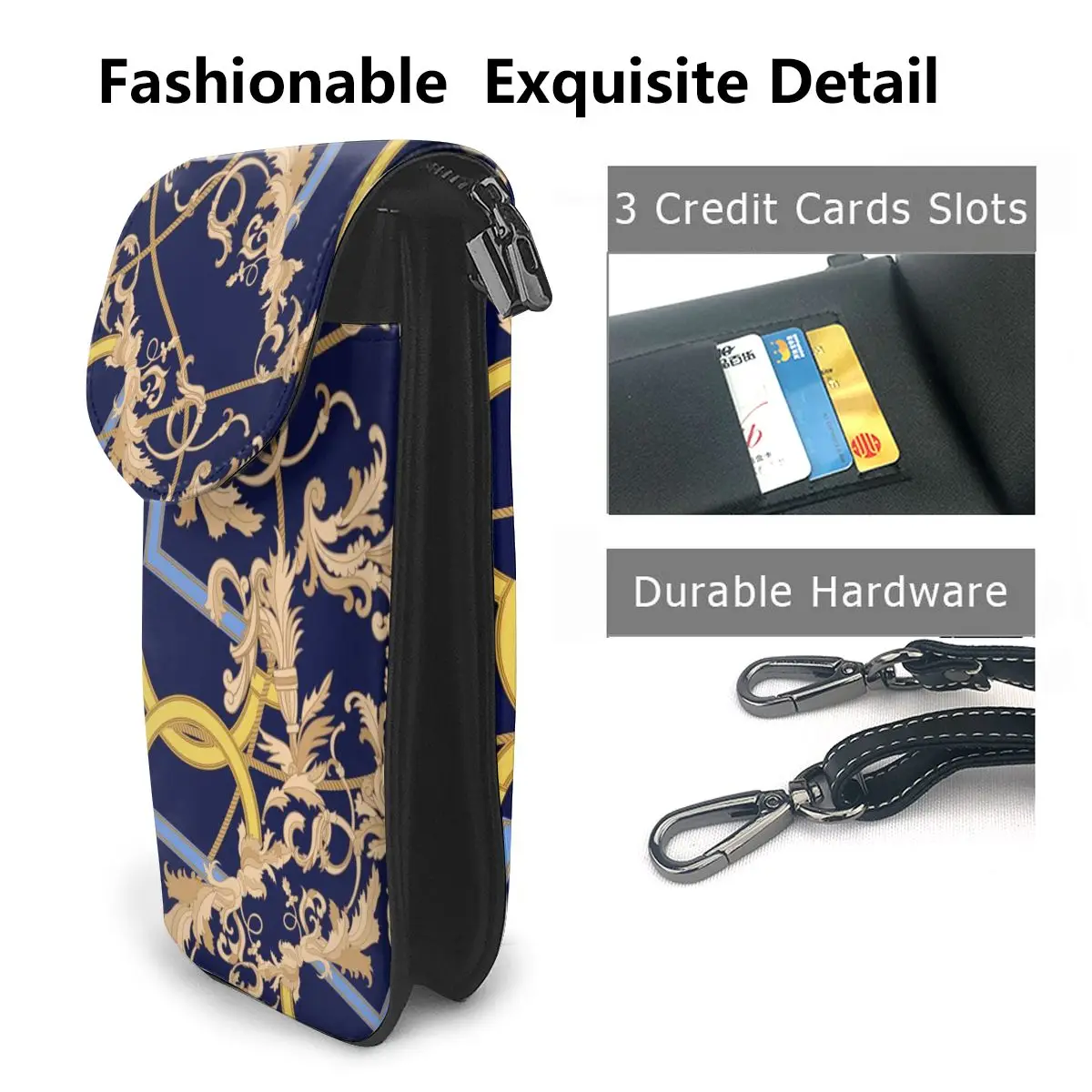Women Girl Coin Purse Card Holder Mini Cross-Body Cell Phone Shoulder Strap Wallet Clutch Change European Pattern Dropshipping