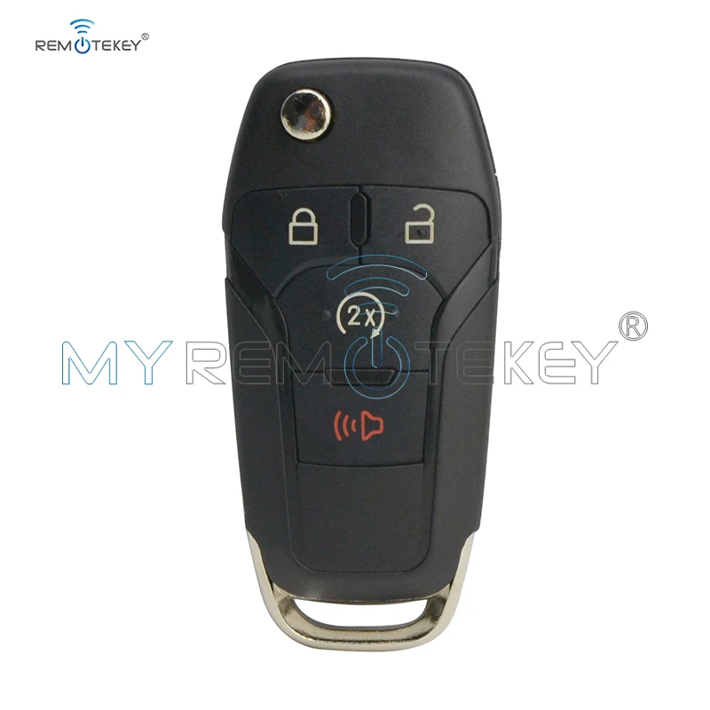 Smart Key Cover Voor Ford F-Serie Truck F-150 N5F-A08TDA Flip Sleutel Shell 4 Knop Autosleutel Vervanging Shell remtekey