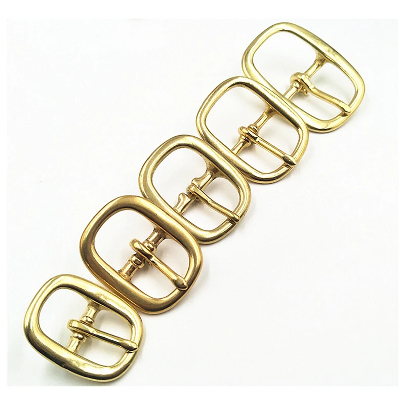 20-38mm Solid Brass Pin Belt Bag Buckle For Leather Craft Wrap Webbing Dog Collar Harness Diy Trimits Accessories