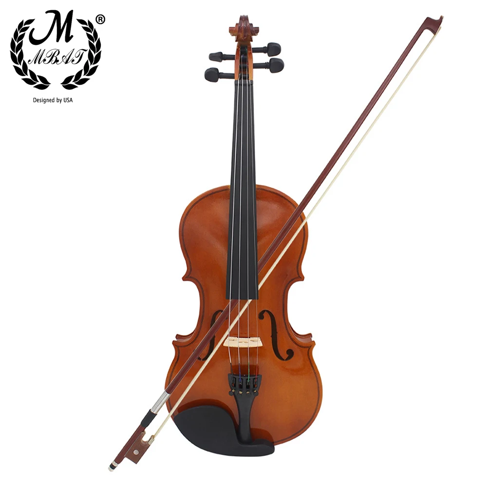 M MBAT 4/4 Violin Full Size Wooden Acoustic Fiddle for Beginner High quality Stringed Instrument With Case Music Accessories Set