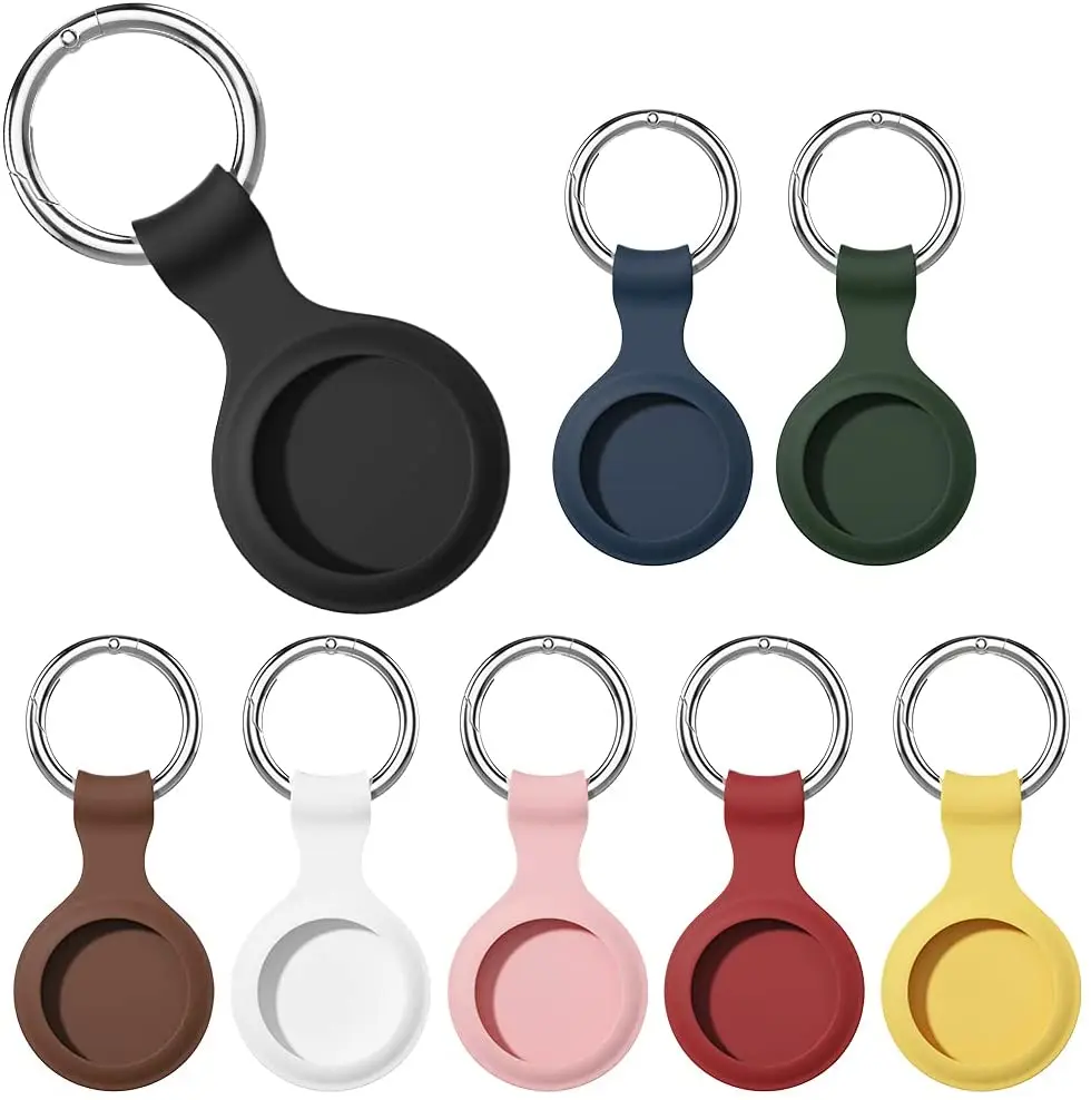 2021 ل أبل Airtag حافظة سيليكون واقية غطاء للأكمام المفاتيح Airtags-المقتفي 1 قطعة غطاء من السيليكون ل Airtag اكسسوارات