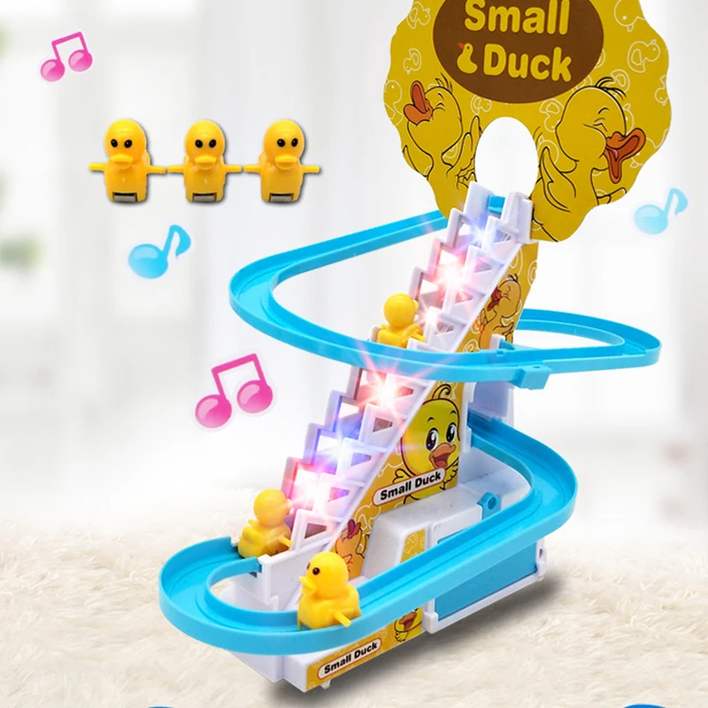 Rail Car Toy Electric Climbing Stairs Toy Doll Educational Children Toys For Chidlren Kids xqmg Pet Products Small Animals Toys