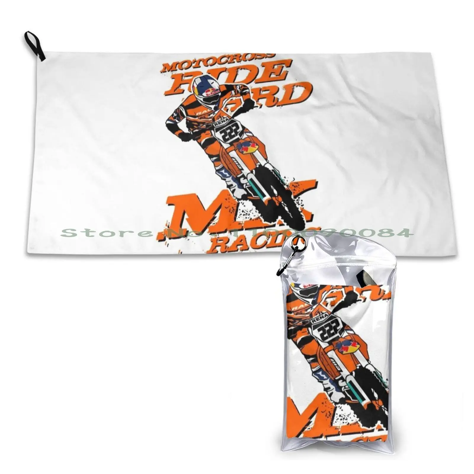 Motocross-Supercross Quick Dry Towel Gym Sports Bath Portable South Pacific Tahiti Landscape Photo Tropical Island Virginia50