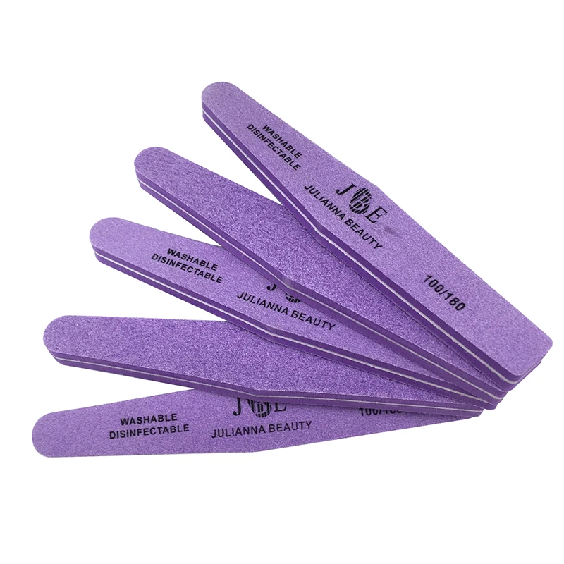 

10Pcs Purple Block Nail file Buffer Double Side Sanding Sponge Grinding Polishing Nail Art Manicure Salon DIY Tools 100/180