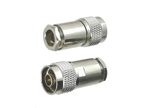 Abrazadera de conector de enchufe macho N, 10 piezas, RG8, LMR400, 7D-FB, RG213, Cable RF Coaxial de latón recto, nuevo