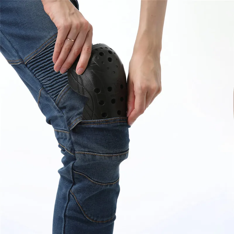 Hot Sale Black Motorcycle Pants Green Moto Jeans Woman Boyfriends Motorcycle Leisure Women\'s Jeans Blue Riding High Waist Jeans