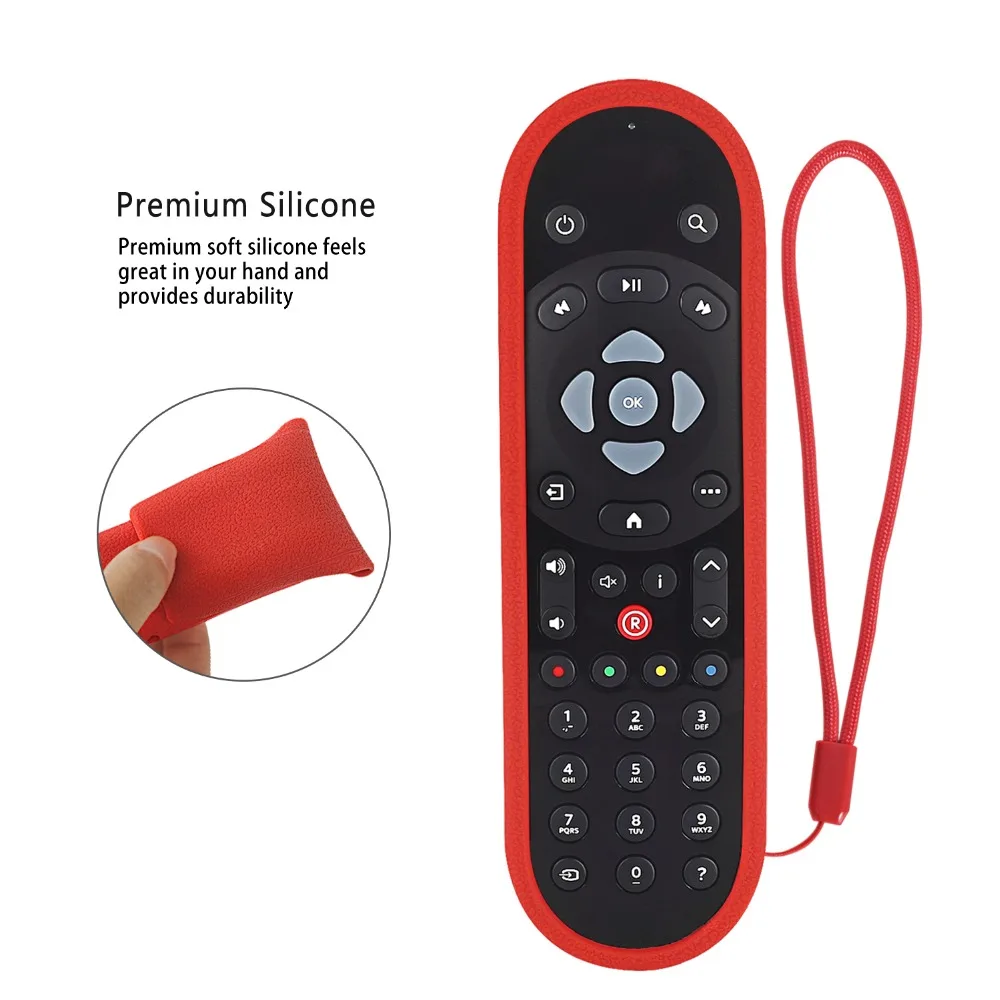 Smart TV Remote Control Covers For SKY Q Shockproof Protective Case Compatible Touch And Non-Touch Skin-Friendly With Hand Loop