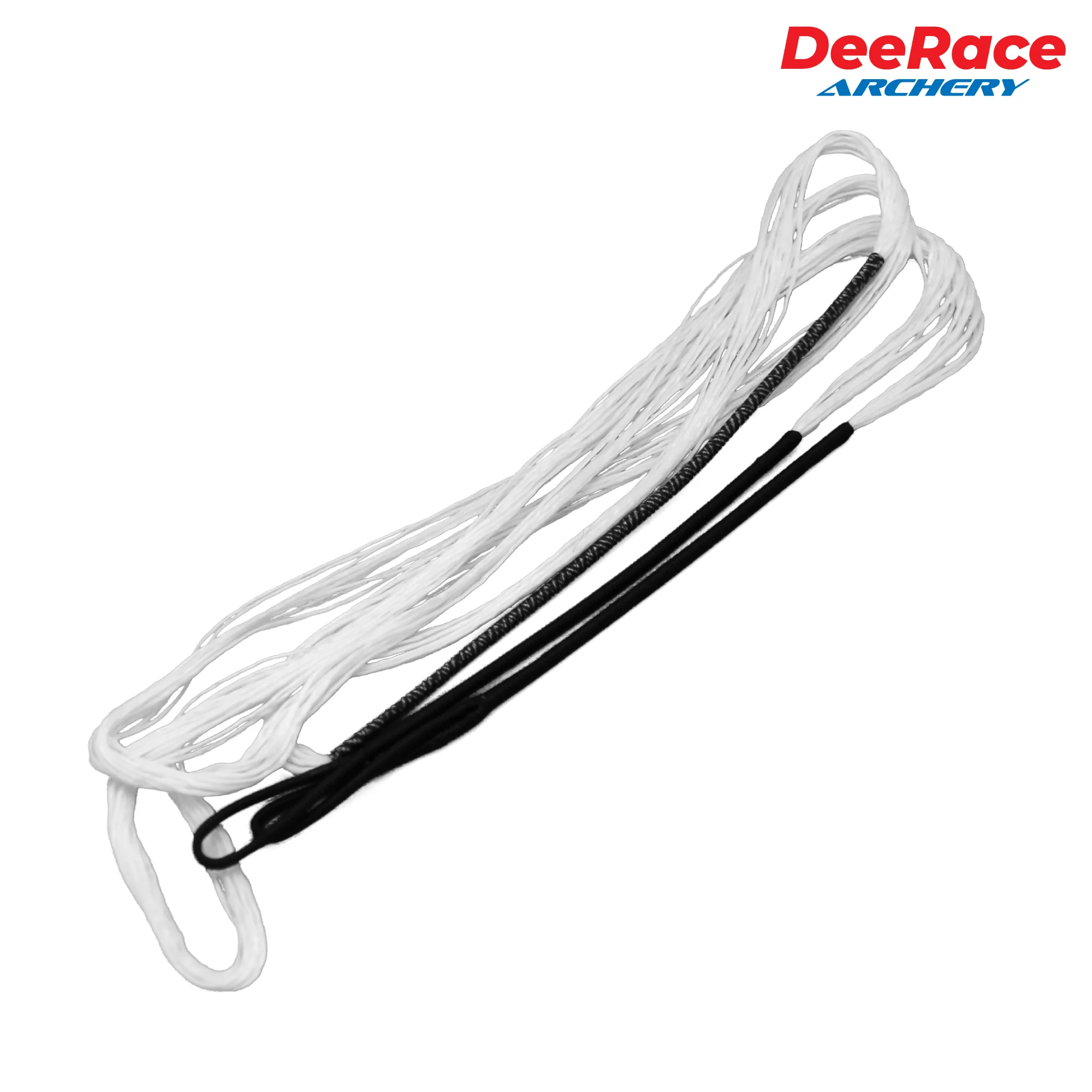 DeeRace-Cuerda de arco recurvo, accesorio de Material Dacron blanco para arco de 48, 50, 54, 58, 60, 62, 64, 66, 68, 70 pulgadas, 12, 14, 16 hebras