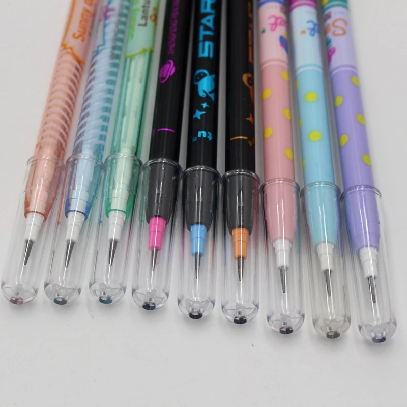 4PCS/Set Non-sharpening Pencil Cute Stationery Cartoon Pencil Plastic Pencil Student School Office Stationery