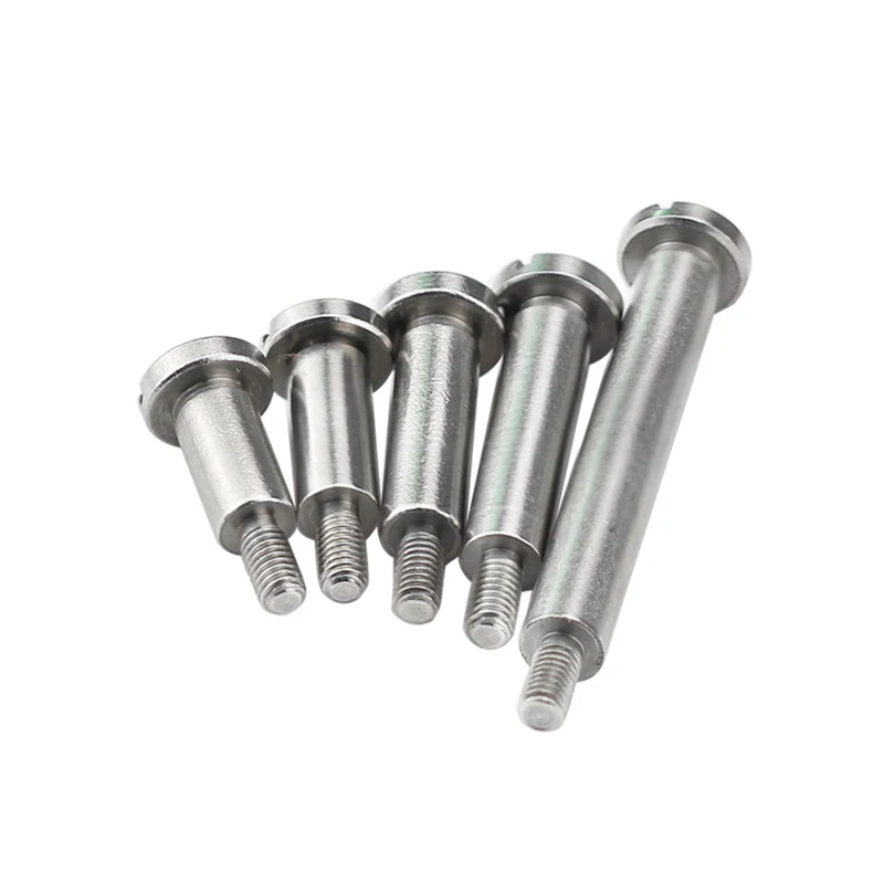 1PCS M3 M4 M5 Slotted Plug Screw Partial Thread Shoulder Screws Bolt 303 Stainless Steel
