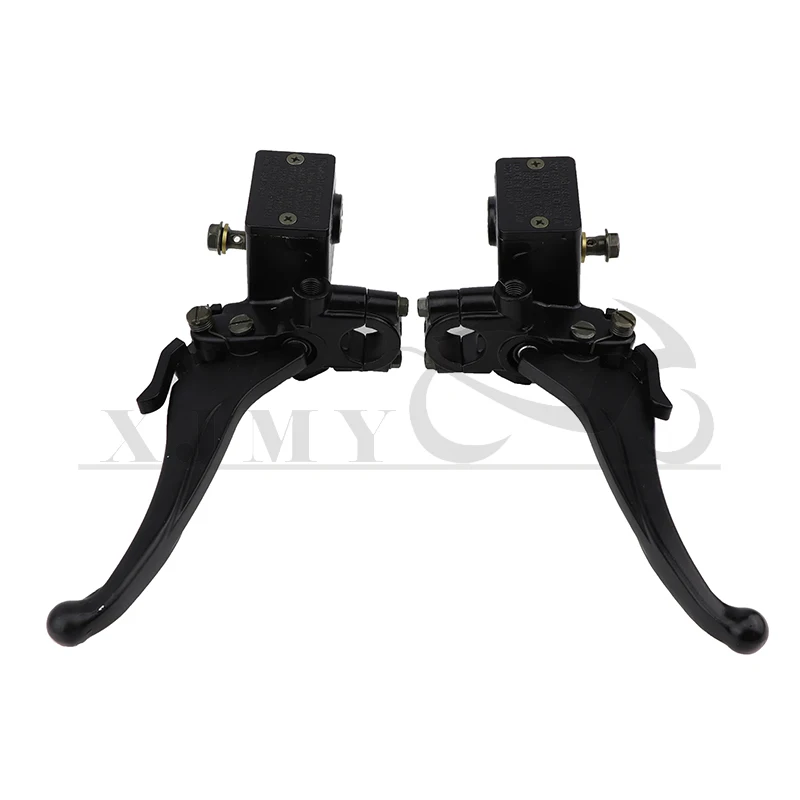 

New 22mm left/right motorcycle handlebar hydraulic brake clutch master cylinder lever suitable for 90cc 110cc 125cc bicycle