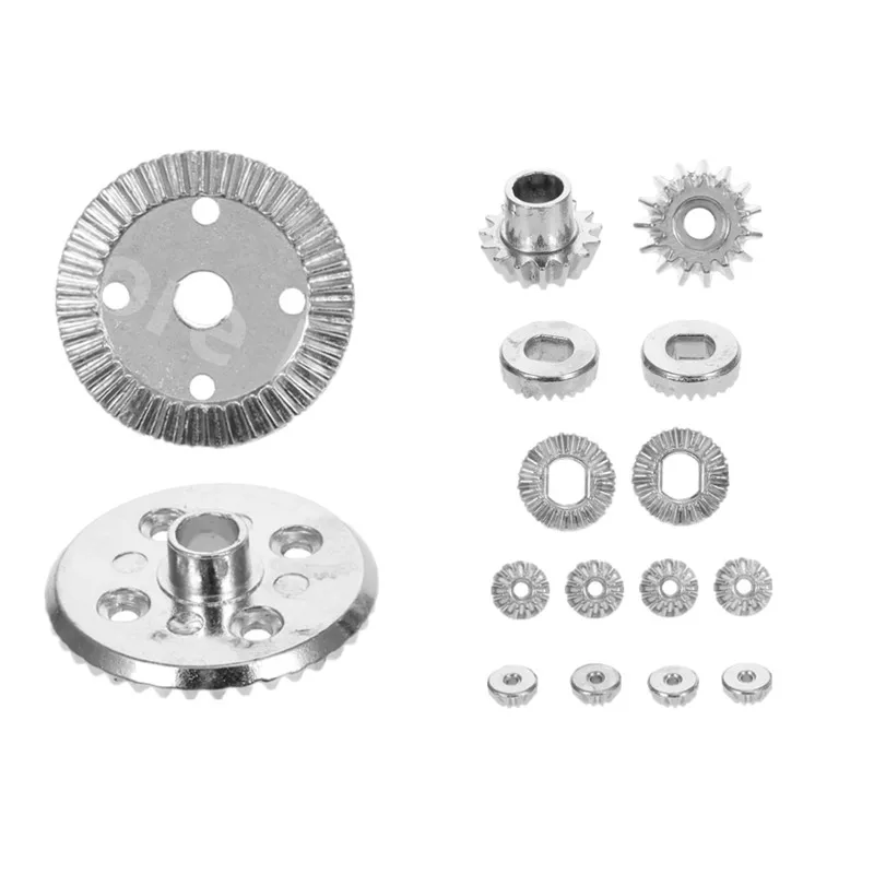 16Pcs Alloy Differential Gear Set 12T 15T 24T 38T For RC Hobby Model Car 1/18 Wltoys A959 A969 A979 A929 Hopup Upgraded Parts