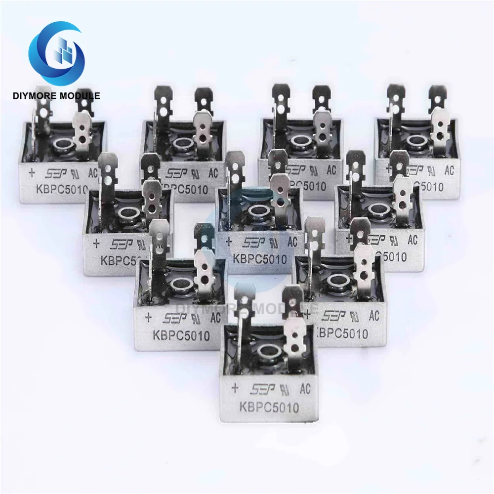 10Pcs KBPC5010 diode bridge rectifier diode 50A 1000V KBPC 5010 power rectifier diode electronica componentes