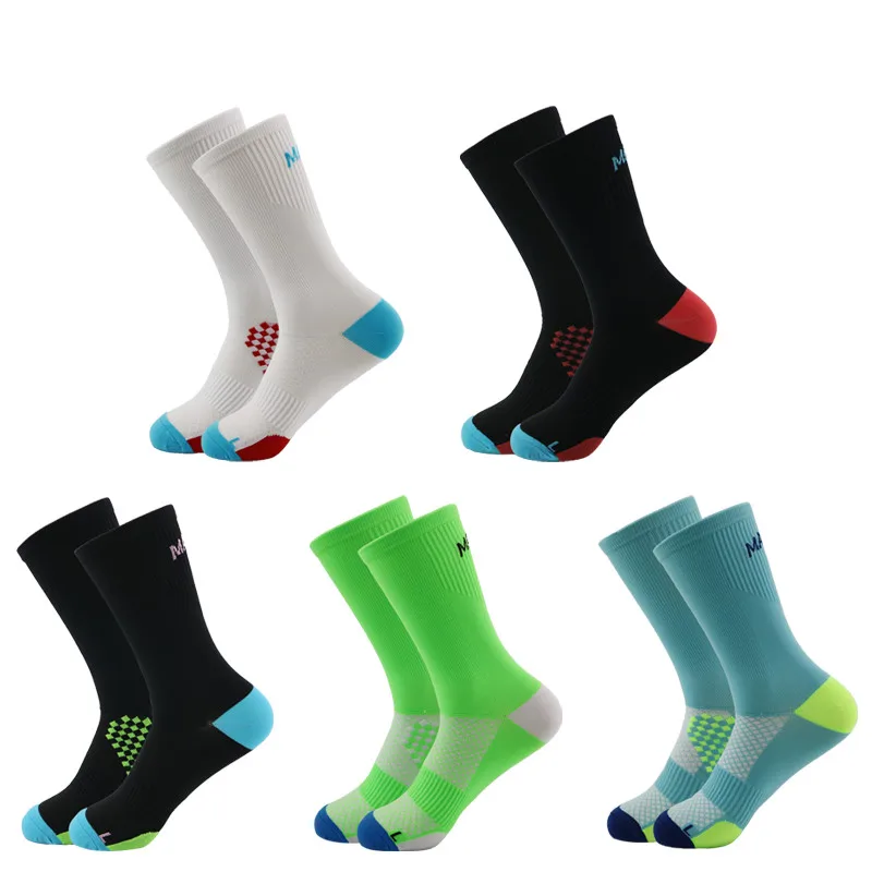 

High Quality Professional Brand Cycling Sport Sock Protect Feet Breathable Wicking Cycling Socks Bicycles Running Socks