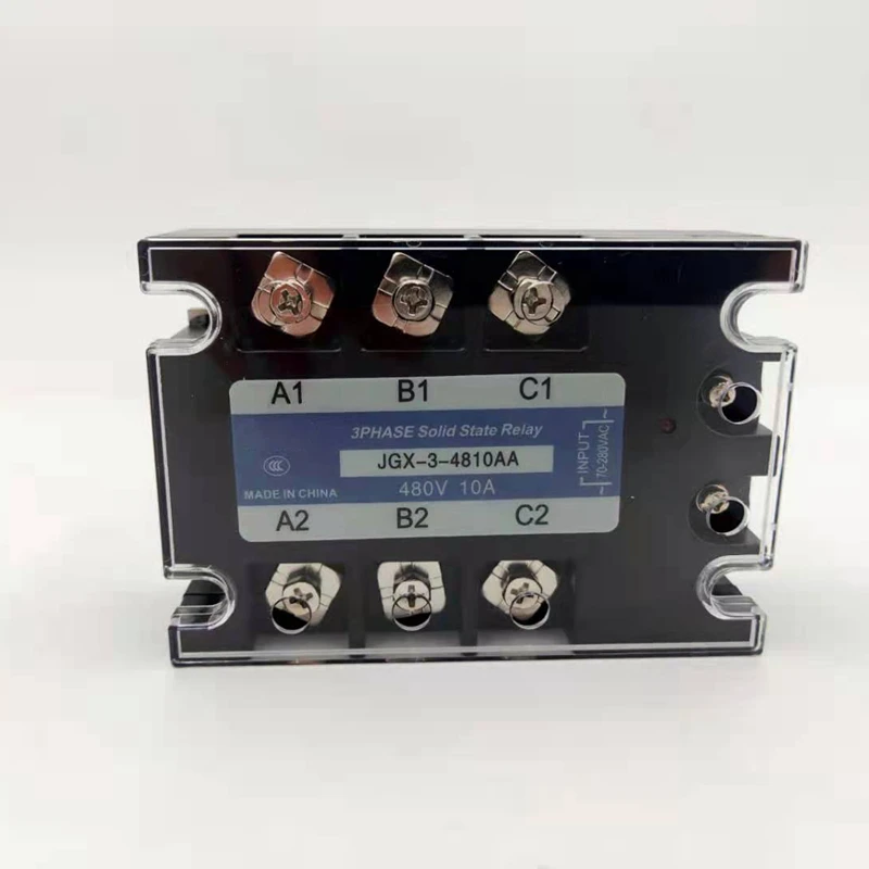 JGX-3-10AA/25AA/40AA/50AA/60AA/80AA/100AA/120AA/150AA Three Phase Solid State Relay 70-280VAC Control 24-480VAC Three AC TO AC