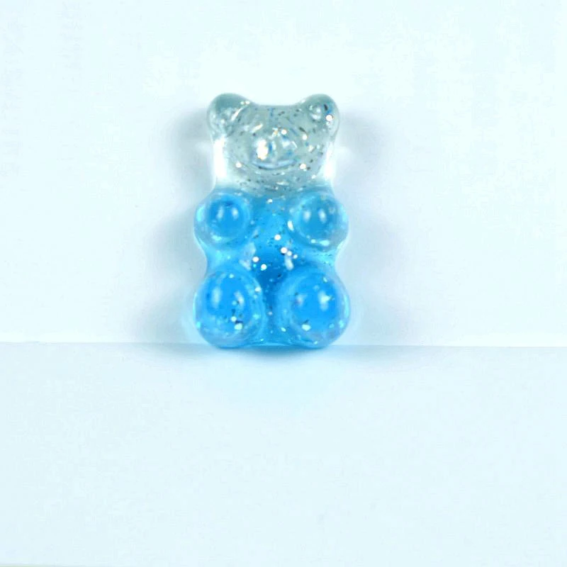 20 teile/los Mini Harz Gummibärchen Flatback Cabochon Gradienten Glitter Weihnachten Applique Ornament Handwerk DIY Ohrring Zubehör – Detail 8