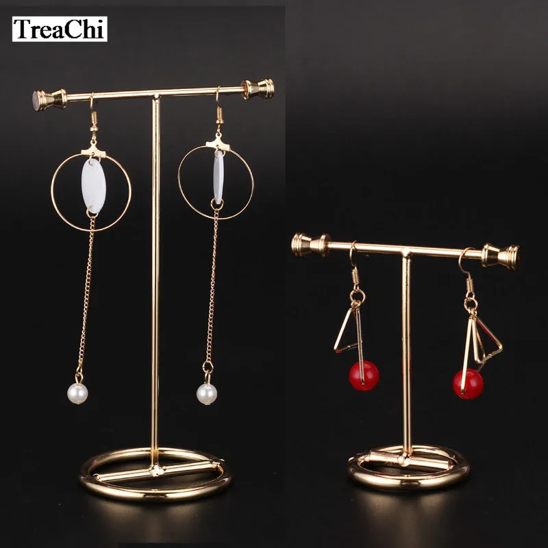 Golden Earrings Rack Jewelry Organizer Holder Jewelry Display Stand Earring Showing Rack Earring Stand High Quality