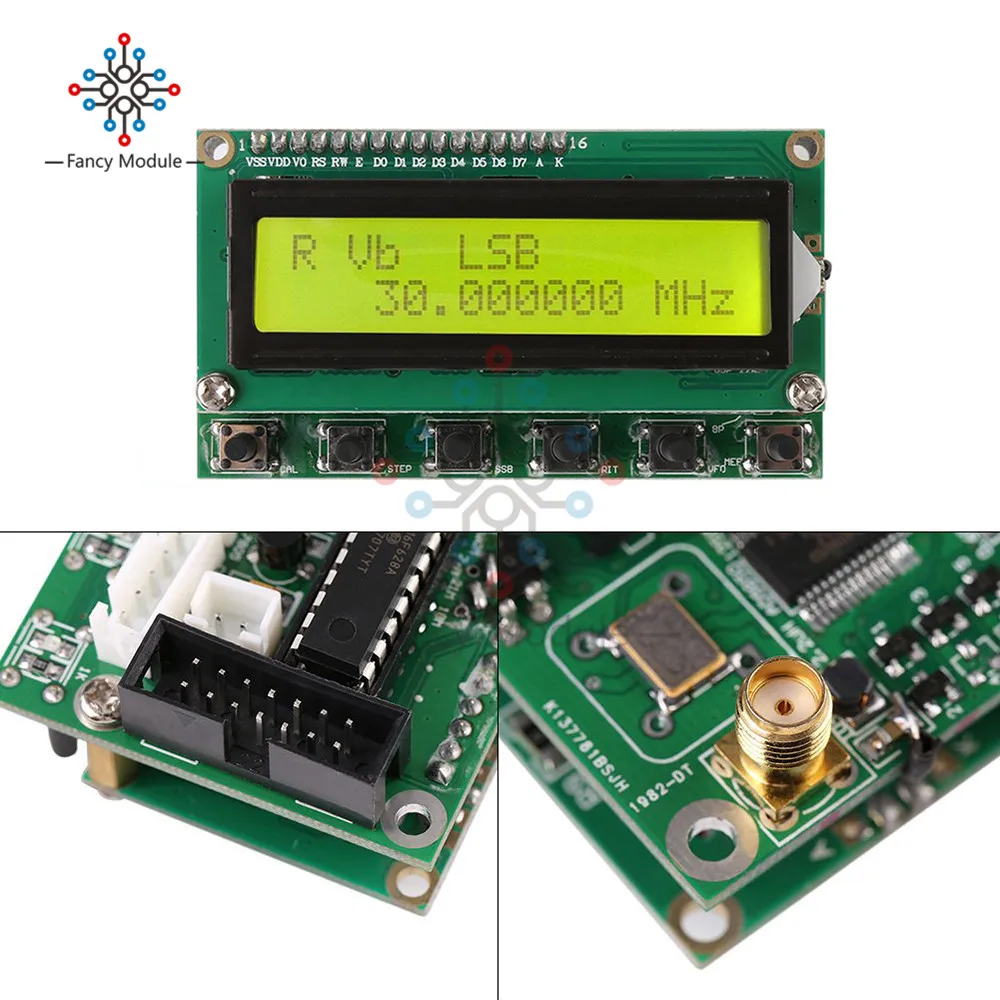 Diymore 1602modulo generatore di segnale lcd generatore di segnale DDS AD9850 6 bande 0 ~ 55MHz Radio digitale a onde corte