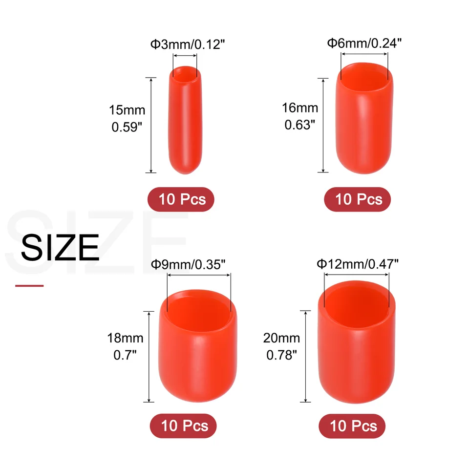 sourcing map Gummi-Endkappen, 110 mm, ID, Vinyl, Rundrohrschrauben, Schraubgewinde, Schwarz, 2 Stück sourcing map Gummi-Endkappen, 110 mm, ID, Vinyl, Rundrohrschrauben, Schraubgewinde, Schwarz, 2 Stück
