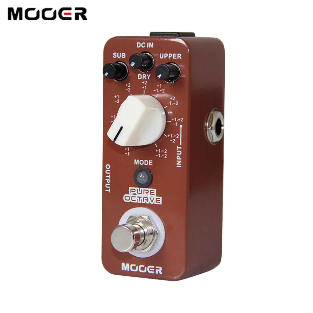 MOOER PURE OCTAVE Guitar Pedal Mini Octave Guitar Effect Pedal 11 Octave Modes True Bypass Full Metal Shell Guitar Accessories