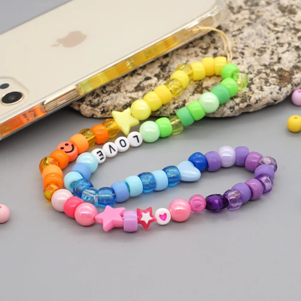 2022 New Chain For Phone Case Charm Beads Strap Mobile String Accessories Pendant Star Chains Telephone Lanyard Jewelry Bijoux