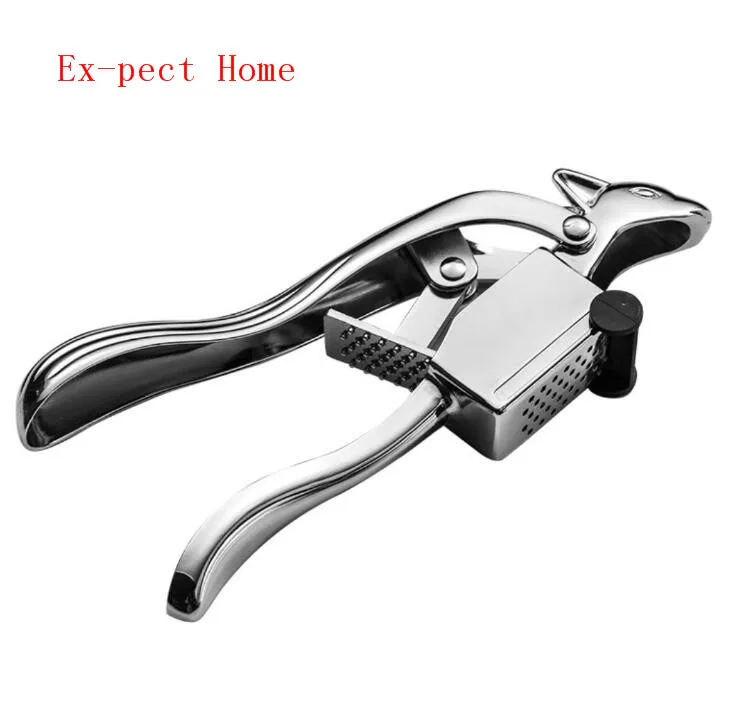 20pcs/lot Metal Garlic Press Creative Squirre Design Garlic Mincer Kitchen Cooking Crusher Handheld Ginger Garlic Mincer Tools