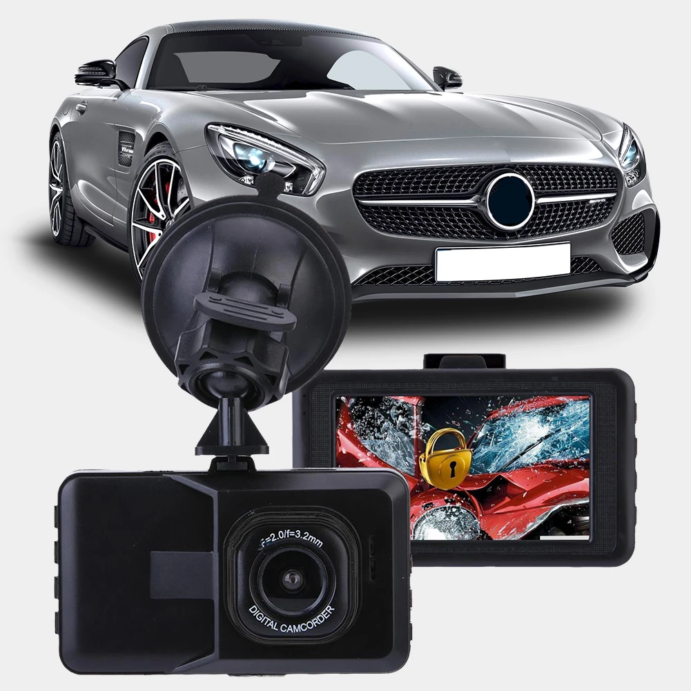 NEW Style 4 Inch LCD Screen 170 Degree Dual Lens HD 1080P Camera Car DVR Vehicle Video Dash Cam Recorder G-Sensor Drop Shipping