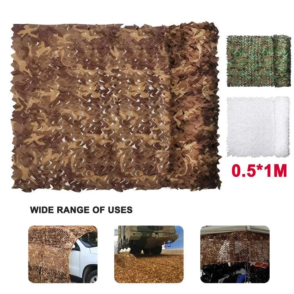 0.5x1m Multi-Color Tent Camouflage Net Tent Tarp Travel Camping Woodland Hunting Shooting Fishing Sun Shelter Camping Hammock