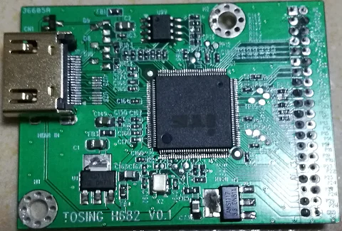 Módulo Recebedor Hdmi 4k Projeto Fpga Suporta Entrada Hdmi 4k com Áudio I2s It6802e