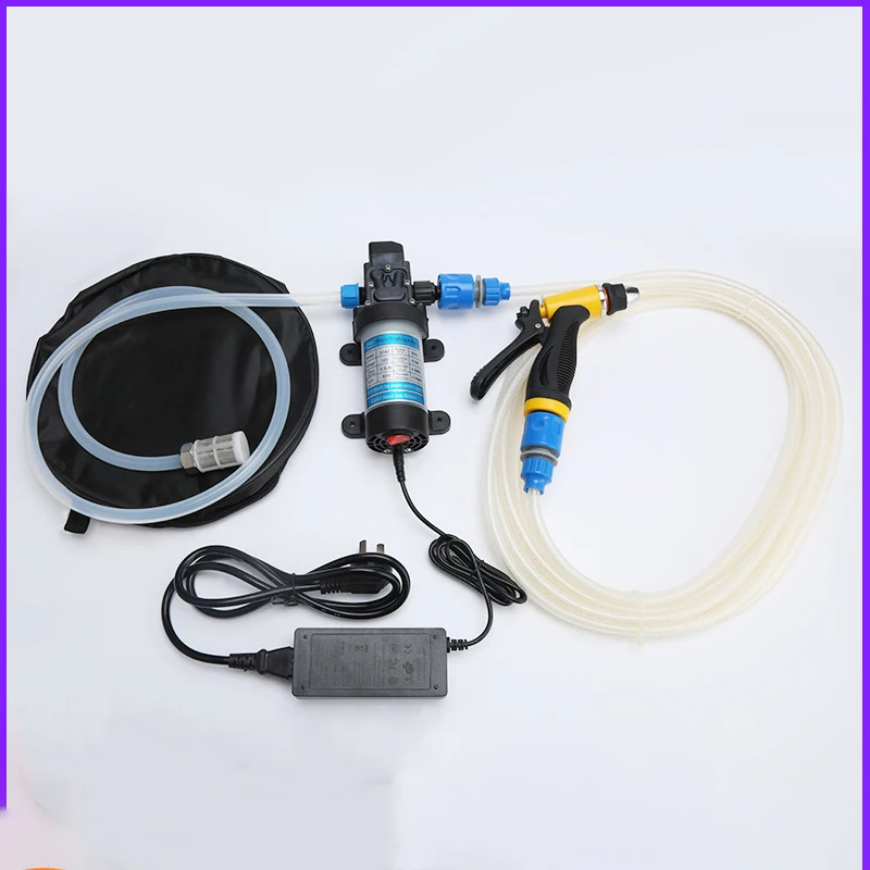 

12V 80W Household Car Washer Mini Electric Diaphragm Pump High Pressure Outlet Electric Portable Car Washer