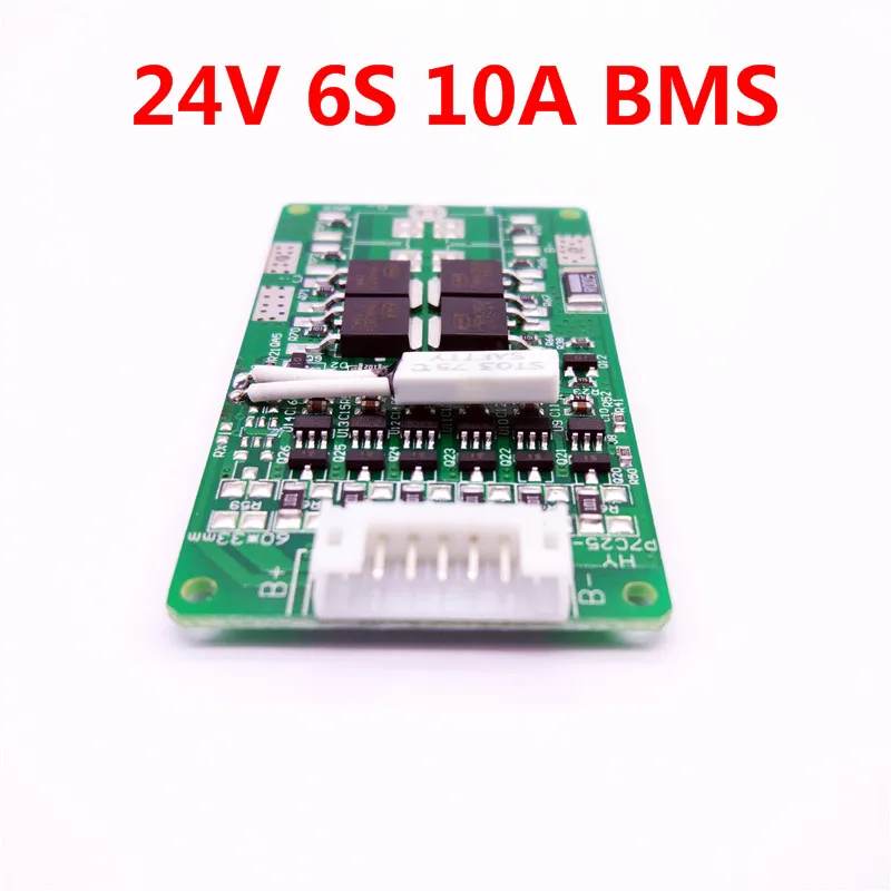 Liitokala-placa de proteção pcb 12ah, 6s, 15a, 24v, 8ah, 10ah, proteção bms para 6 pacotes, módulo de célula de bateria de lítio li-íon 18650
