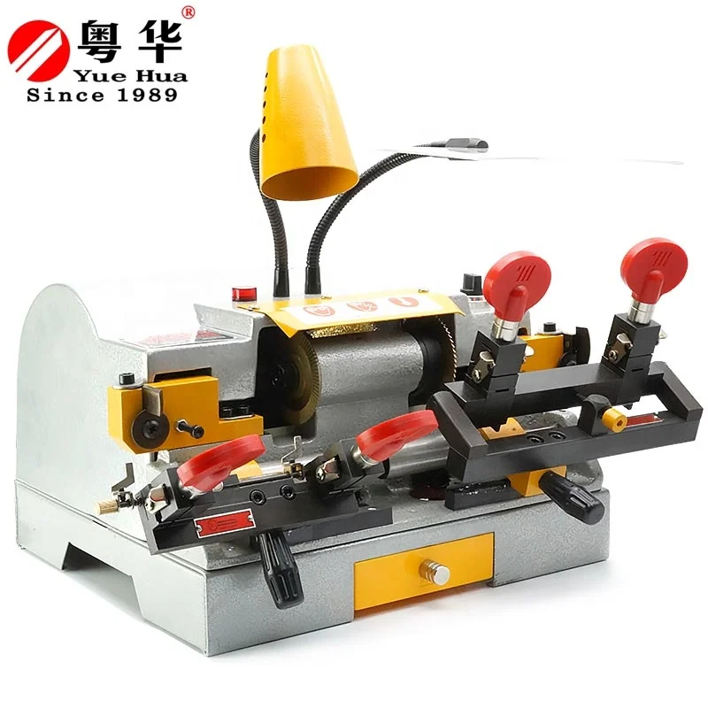 High Speed Key Dulicating Machine Double Head Precision Cutter 220V 180W Door House Key Blank Duplicator For Locksmith tool